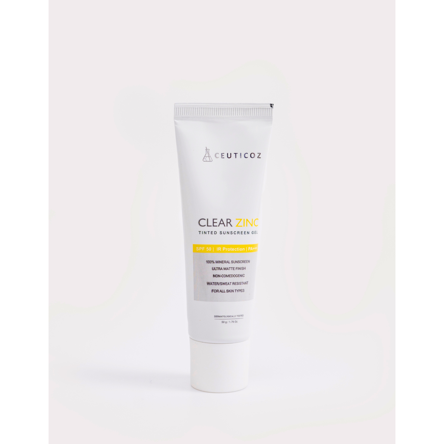 Clear Zinc Tinted Sunscreen Gel 50g  - Ivory